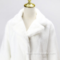 Fashion Faux Fur Ladies Lapel Jacket